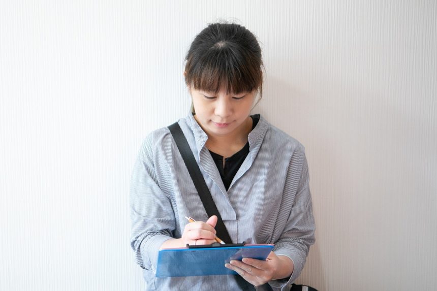 問診表の記入